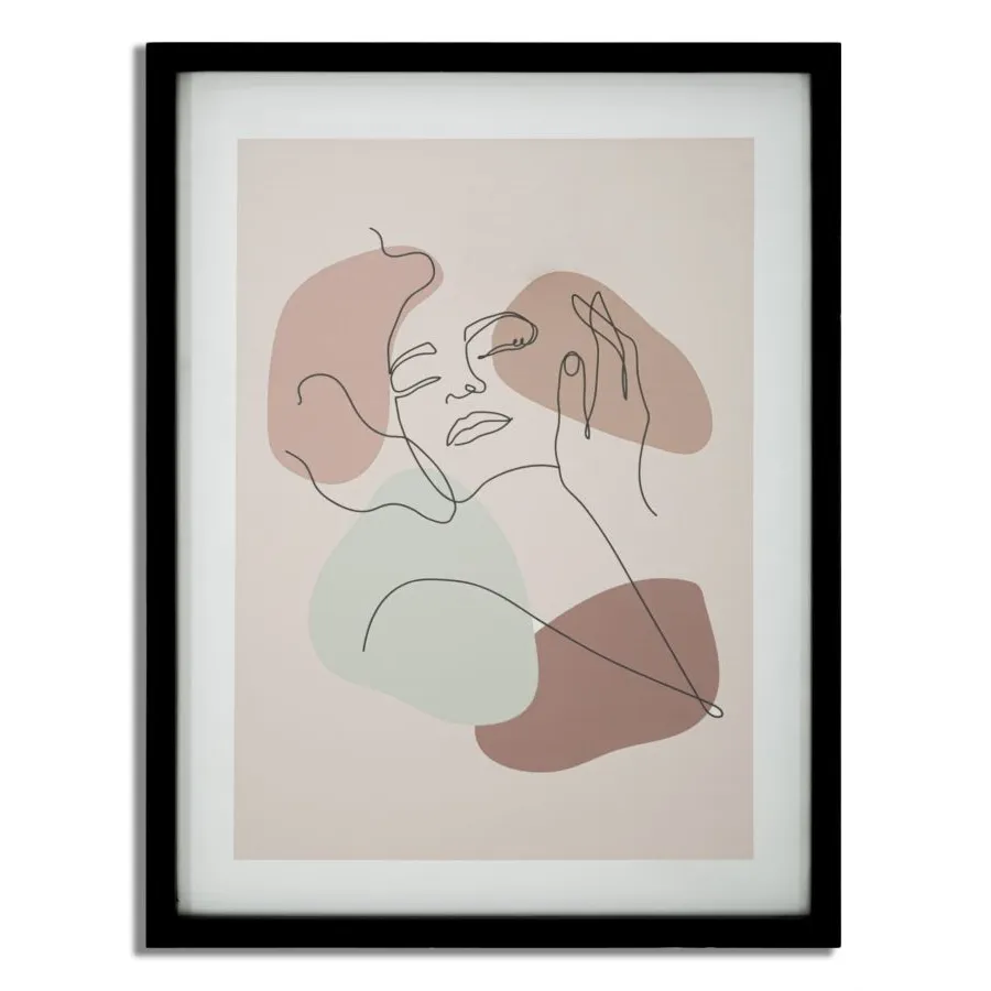 DRUK Z RAMKĄ FACE -A- 35x2x47 cm